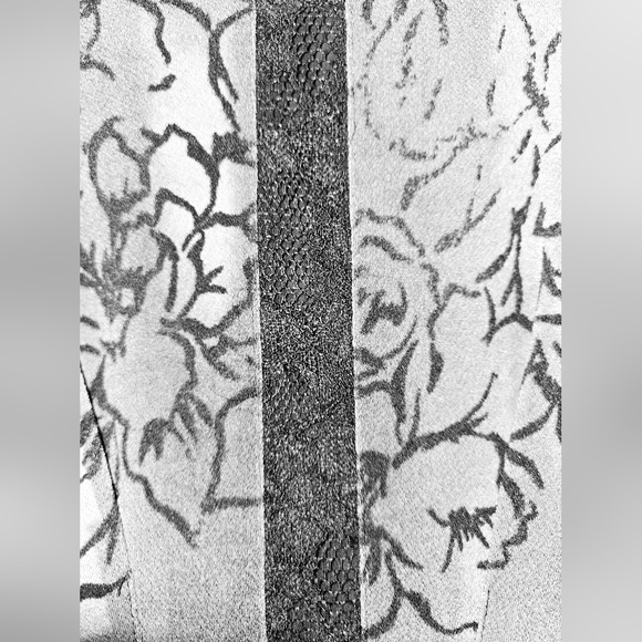 Simply Vera Vera Wang Black and Gray Cowl Neck Knee Length Dress, XS - Picture 5 of 9